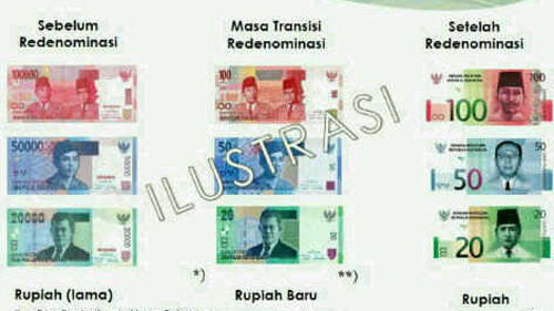 Rupiah dirampingkan 1 Januari 2014