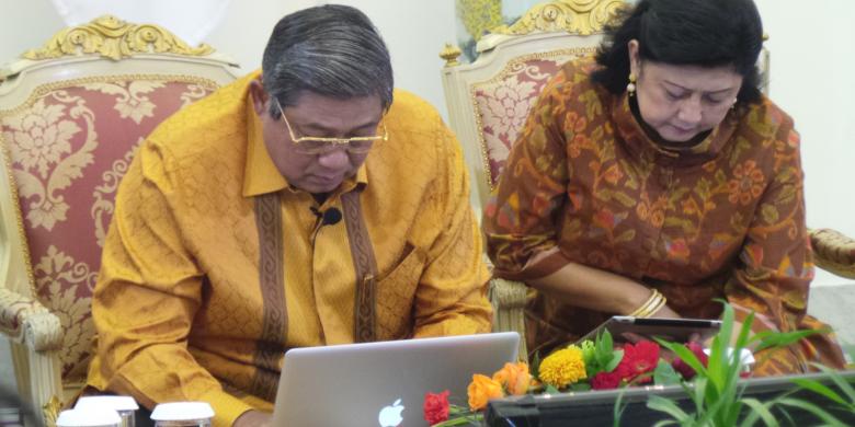 SBY Rilis Akun FB dan YouTube dari Istana Bogor