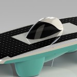 Mobil Surya ITS yang akan dilombakan dalam World Solar Challenge 2013