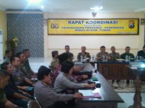 Polres Tuban Gelar Rakor Penutupan Industri Arak