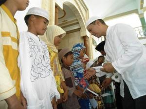 Ratusan Anak Yatim Doakan Samsul Ashar Pimpin Kota Kediri