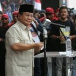 Prabowo orasi di Hadapan Puluhan Ribu Buruh