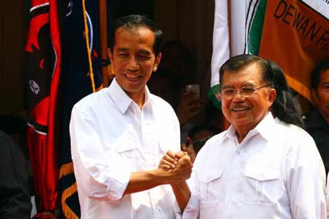 Jokowi-JK Ungguli Prabowo-Hatta