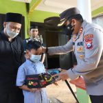 Tak Hanya Beri Bantuan Sosial Anak Yatim Piatu Korban Covid-19 Diberi Beasiswa Oleh Polres Mojokerto