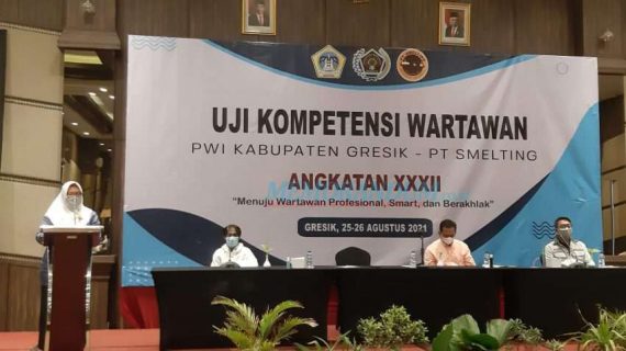 PWI Gresik Gelar Uji Kompetensi Wartawan Angkatan XXXII