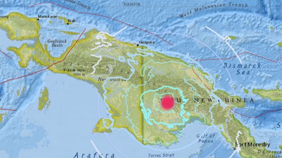 Gempa 5,0 magnitudo guncang Keerom di Papua