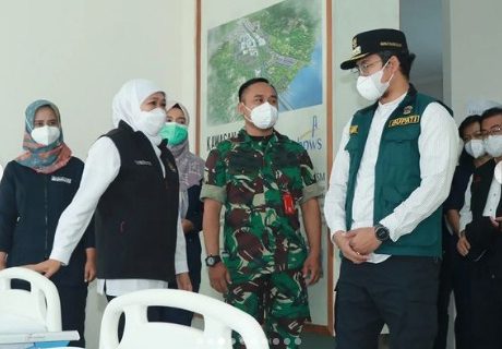 Bupati Abdul Latif Dampingi Gubernur Khofifah Antisipasi cegah Sebaran Covid-19 Naik