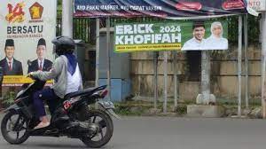 Bawaslu diam, Poster “Erick-Khofifah 2024” bertebaran di Jember