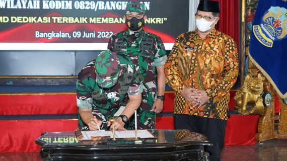 Wabup Bangkalan Hadiri Penutupan TMMD Ke 113