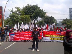 May Day, Polrestabes Tutup Jalan Protokol Kota