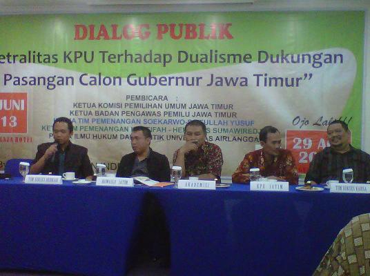 Dialog netralitas KPU di Pilgub Jawa timur