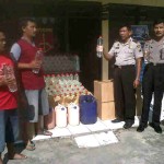 Polisi Gresik Sita 144 Botol Minuman Keras