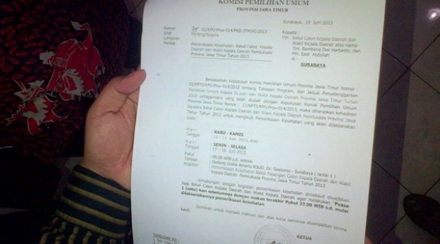 KPU Jatim tak terima dituduh istimewakan KarSa dalam Pilgub Jatim