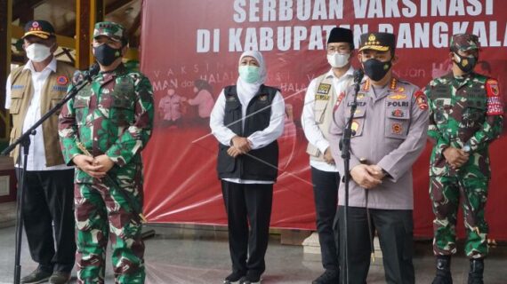 Bigini Cara Ra Latif Bupati Bangkalan Bersama Kapolri dan Panglima TNI Atasi COVID-19 di Bangkalan