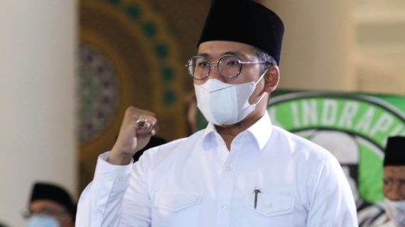 Akhir Tahun, Bupati Bangkalan Abdul Latif Sholawat dan Doa Bersama Gubernur Jatim