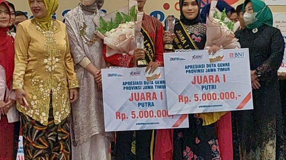 Putri Bangkalan Raih Juara Satu Duta Genre Putri  Tingkat  Provinsi Jatim