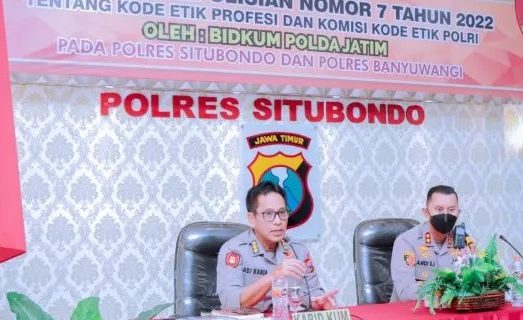 Minimalisasi Pelanggaran Oknum Anggota,Polda Jatim Adakan  Sosialisasi Perpol 7/2022