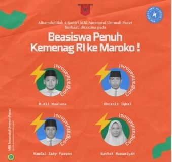 Santri Pesantren Amanatul Ummah Berhasil Meraih Beasiswa Kuliah Di Maroko