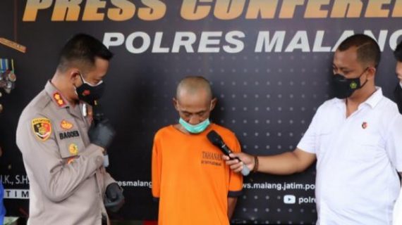 Tersangka Suami Penusuk Istri Dan Anak Di Malang Sempat Kabur Bebrapa Hari Sebelum  Diserahkan Ke Polisi