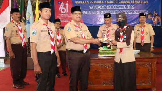 Tasyakuran ulang tahun Pramuka dihadiri Wabup Bangkalan