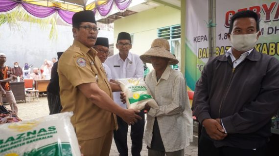 Hadiri Gebyar Shodaqah 1.800 Kaum Dhuafa, Wabup Apresiasi Baznas