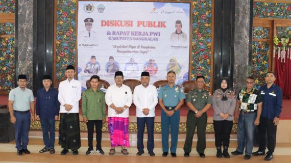 Hadiri Raker PWI Bangkalan, Wabup Harap dapat Melahirkan Inovasi Program Kerja Baru