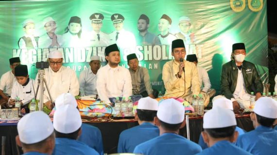 Bupati Hadiri Acara Dzikir dan Sholawat Kabupaten Bangkalan 2022