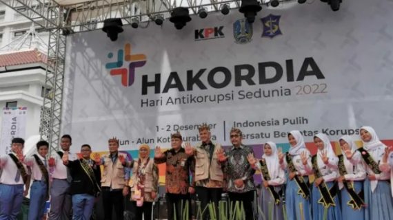 Pemkab Kediri ikuti Hakordia di gedung Grahadi, komitmen berantas praktek korupsi