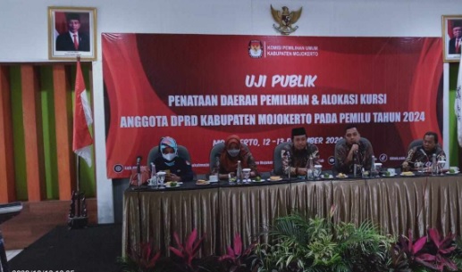 Begini hasil uji publik KPU Kabupaten Mojokerto