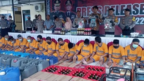 Sepanjang tahun 2022 Polres Madiun ungkap sebanyak 194 kasus kriminalitas