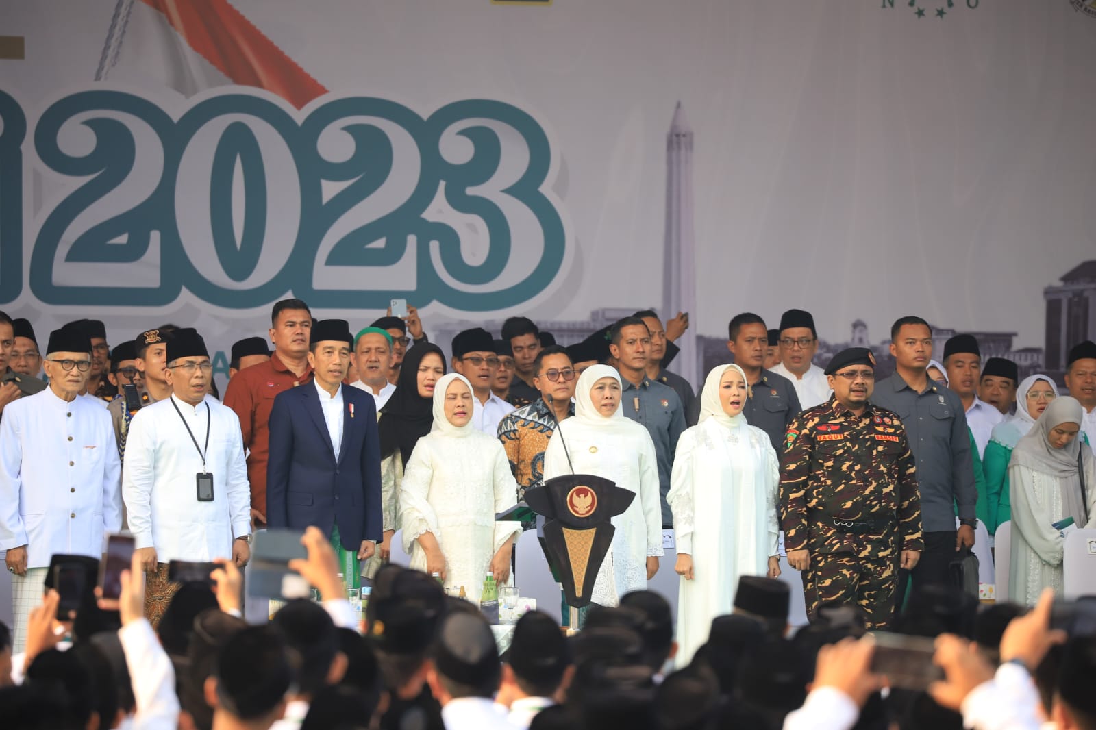 Pesan Jokowi Apel Hari Santri 2023 : Santri Pilar Kekuatan Bangsa